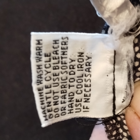 Chaus Petites Suit Skirt Size 14 Black w/ small Grey polka dots 100% Polyester - Picture 3 of 11